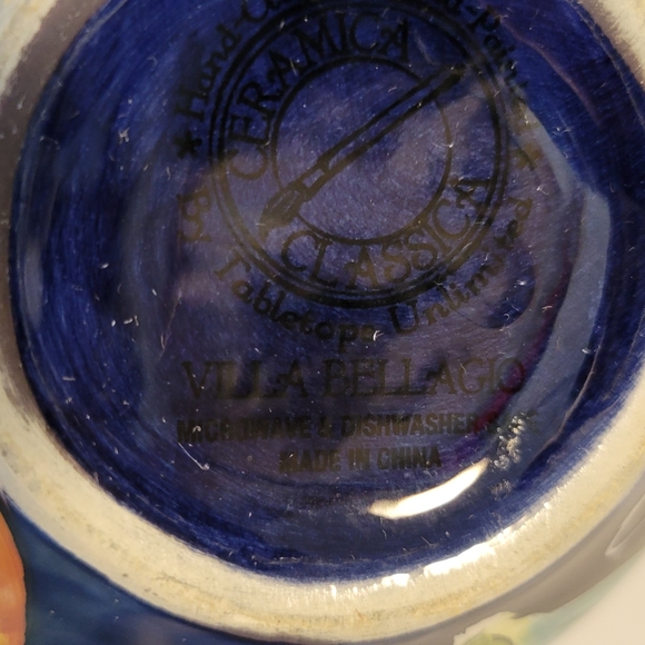 Tabletop Unlimited Villa Bellagio 4.5 inch Bowl  Hand Painted Decorative - Picture 6 of 9